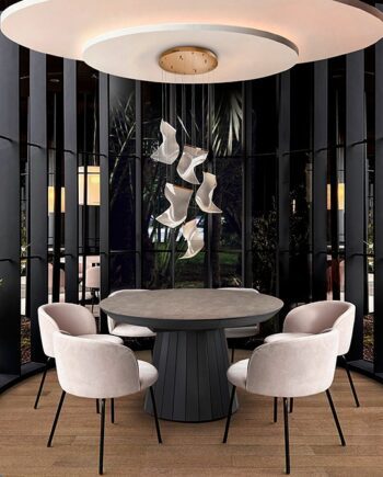 609583-velos-schuller-VELOS -Espectacular lámpara oro rosa de 5 luces con 25W Led