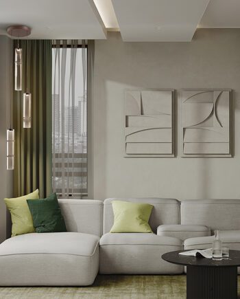 Lámpara redonda CAÑAS marrón bronce con 3 tulipas cristal 10w Led Schuller