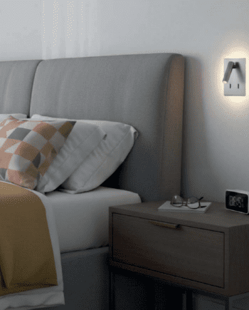 Aplique MANAT MINI níquel satinado con Lector y luz indirecta 4w + 3w ACB Iluminación