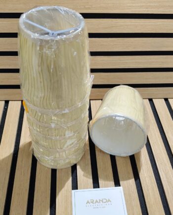 Pantalla de pinza plisada Beige mini importación forma alta Vitrimur